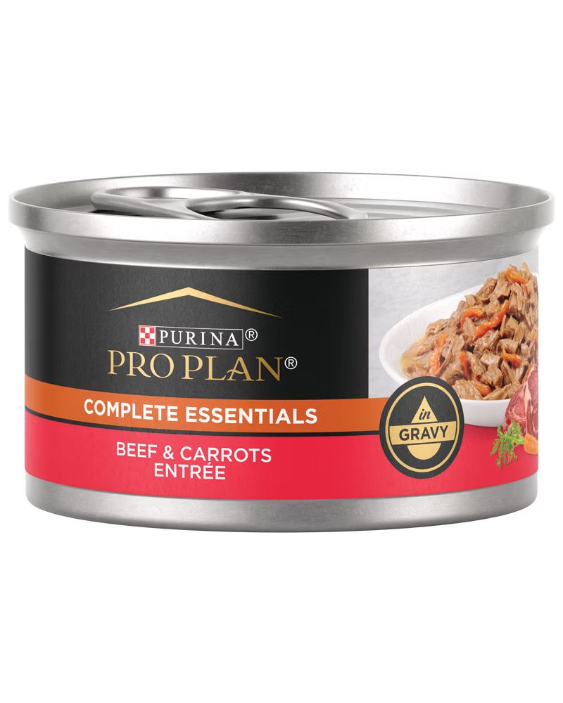 Pro Plan Complete Essentials Beef &amp; Carrots Entrée in Gravy Wet Cat Food (3oz)