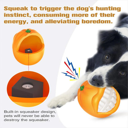 Indestructible Squeaky Dog Toy Durable Tpr Chew Ball