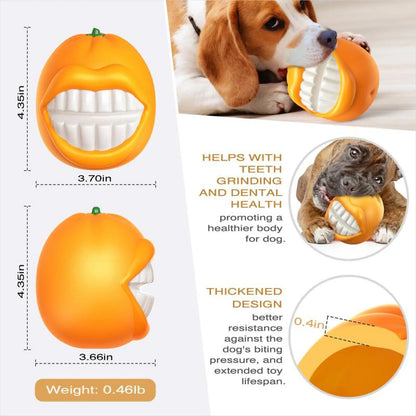 Indestructible Squeaky Dog Toy Durable Tpr Chew Ball