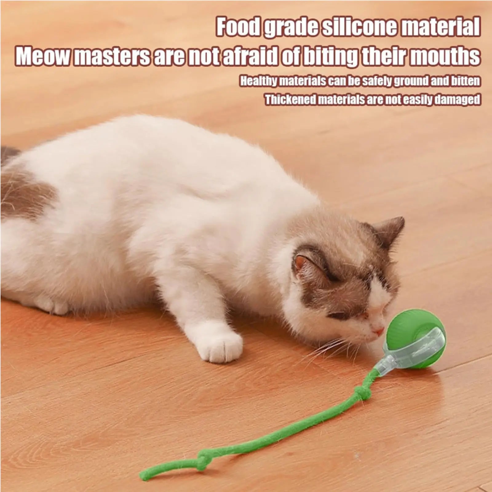 Interactive Cat Ball Motion Activated Silicone Toy