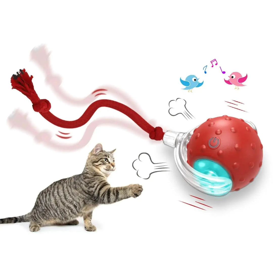 Interactive Cat Toy Ball Automatic Moving Roller Toy