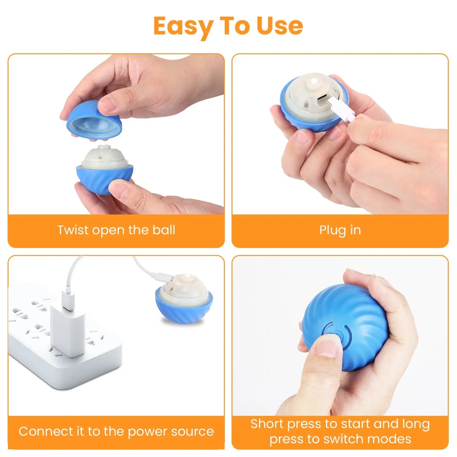 Interactive Cat Toy Ball with Hide and Seek Pouch
