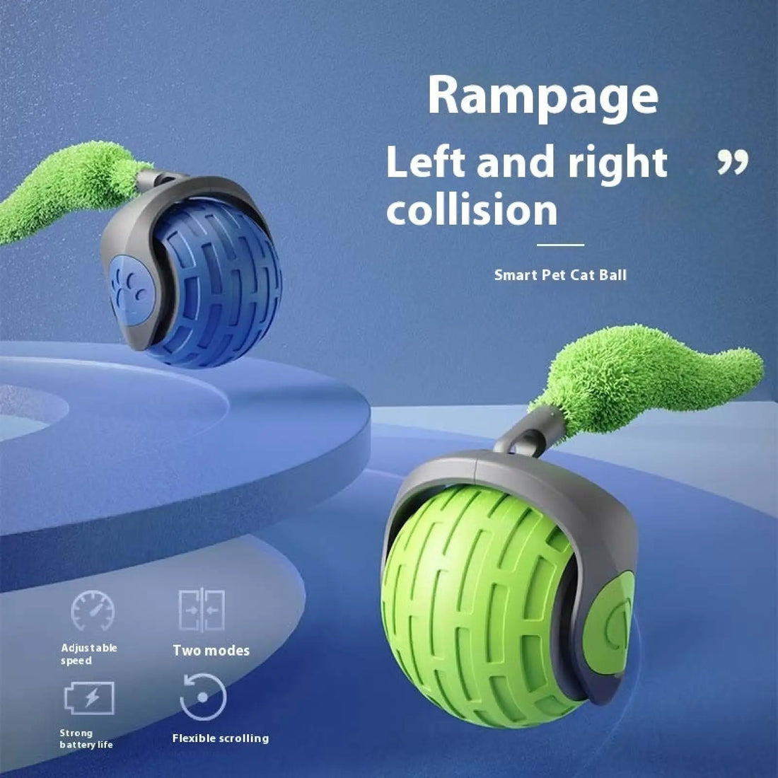 Interactive Cat Toy Ball Smart Electric Usb Rechargeable
