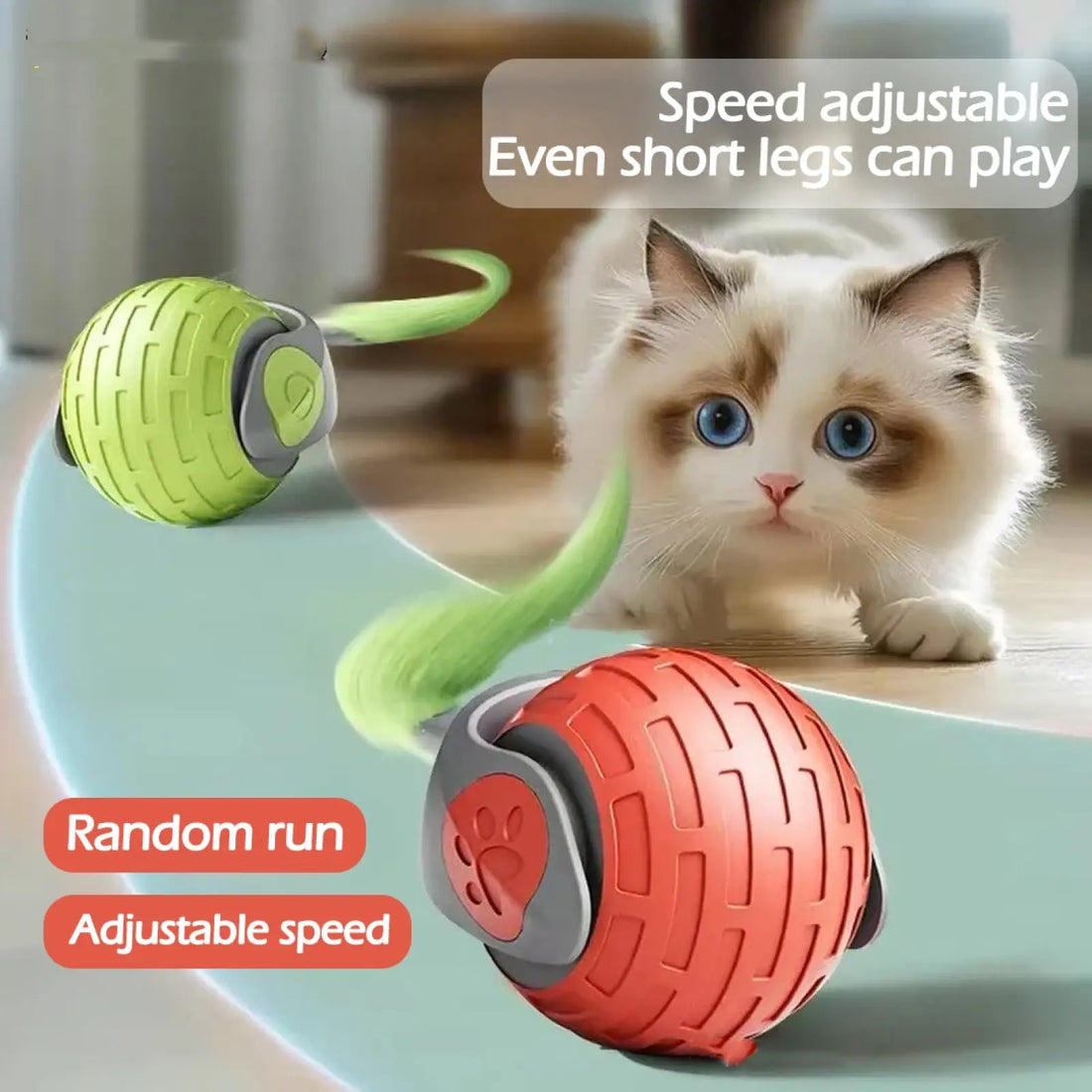 Interactive Cat Toy Ball Smart Electric Usb Rechargeable