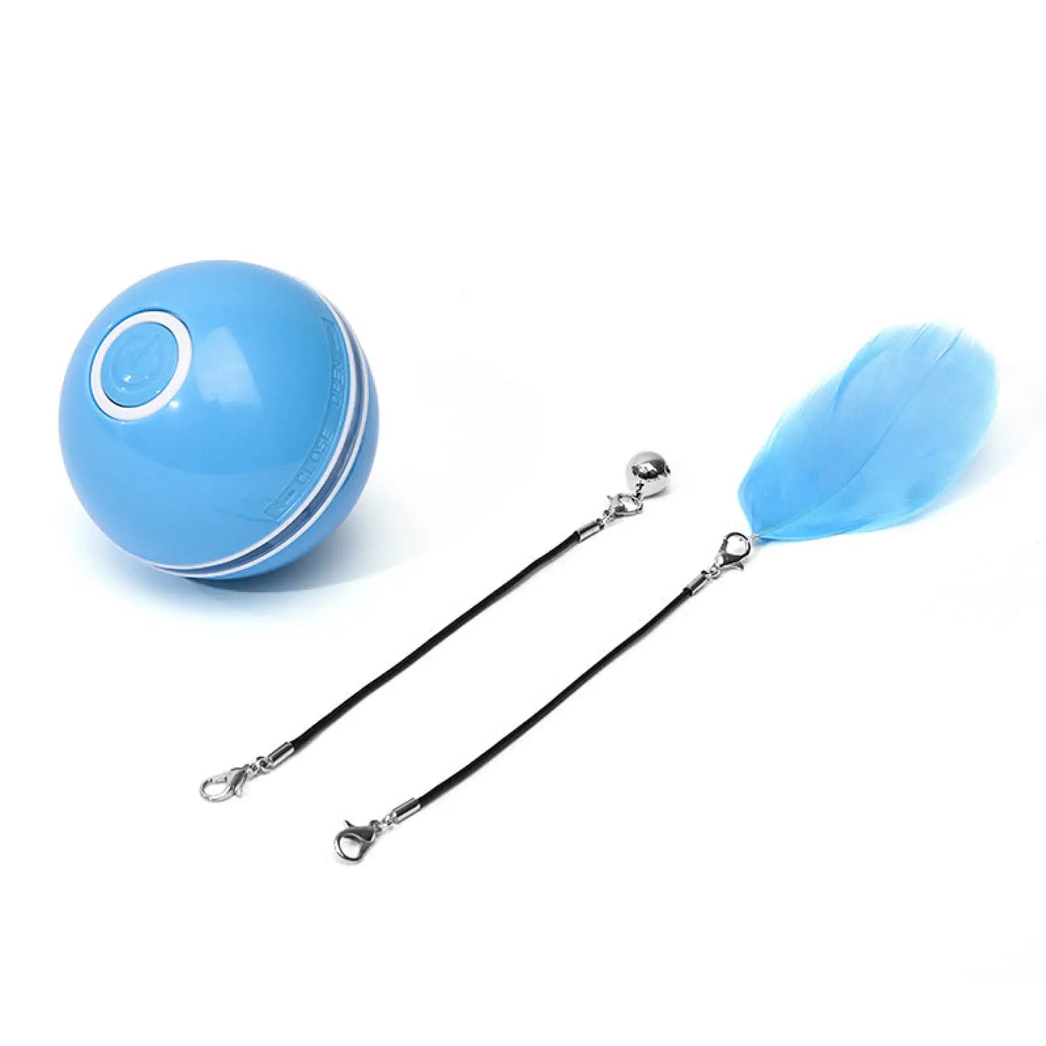 Interactive Led Cat Toy Ball with Catnip and Feathers