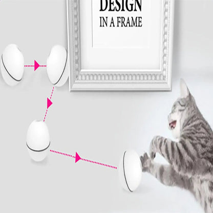 Interactive Led Cat Toy Ball with Catnip and Feathers