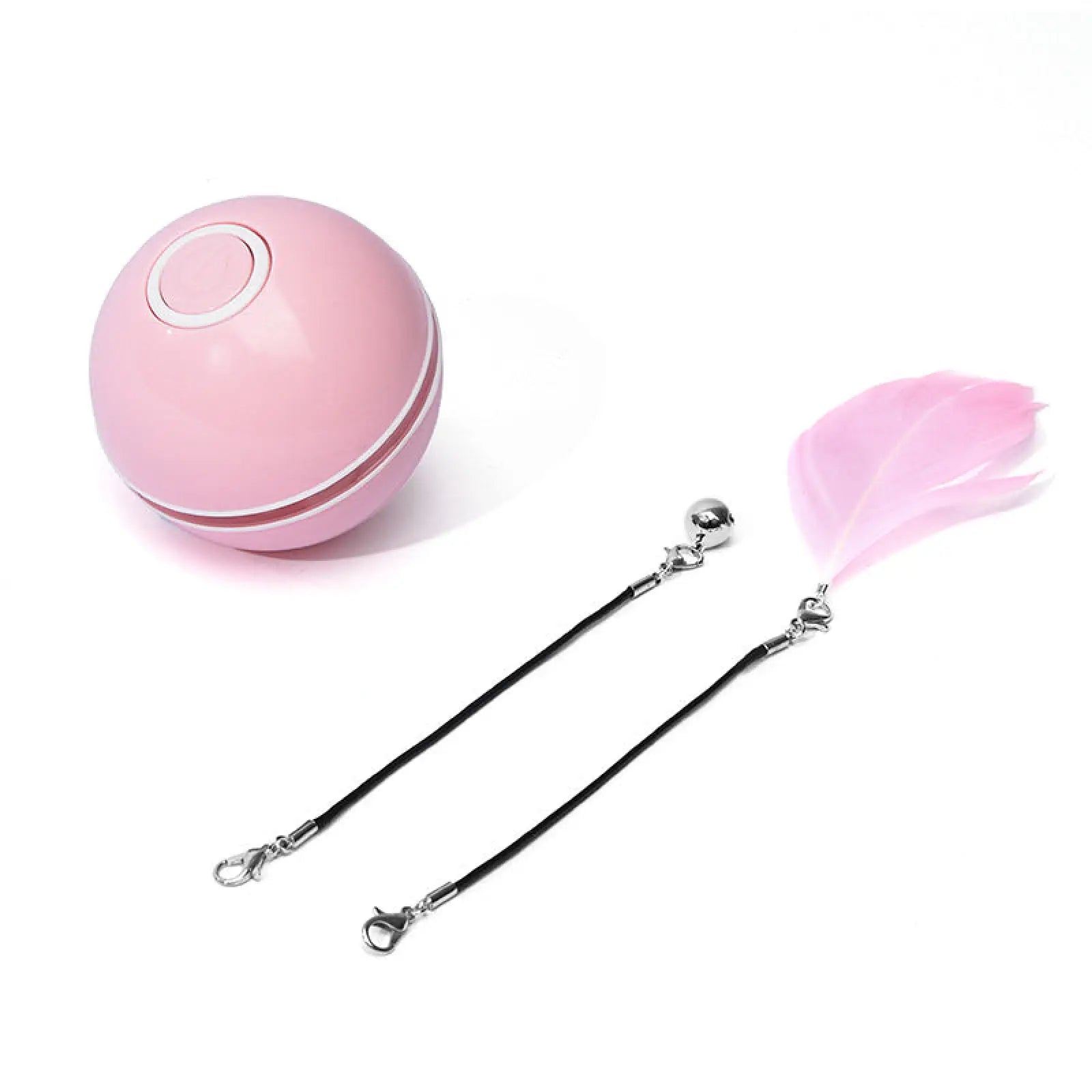 Interactive Led Cat Toy Ball with Catnip and Feathers
