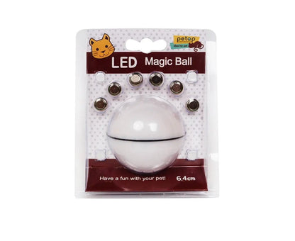 Interactive Led Cat Toy Ball with Catnip and Feathers
