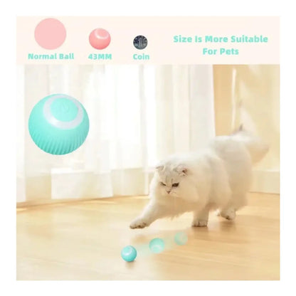 Interactive Rolling Cat Ball Electric Motion Toy Silicone