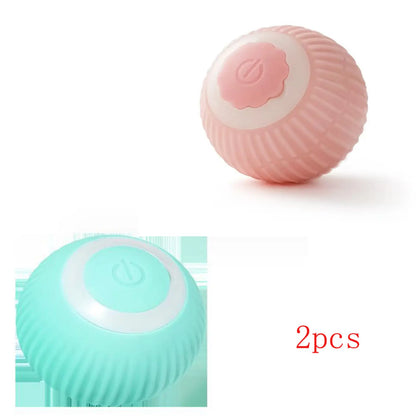 Interactive Rolling Cat Ball Electric Motion Toy Silicone