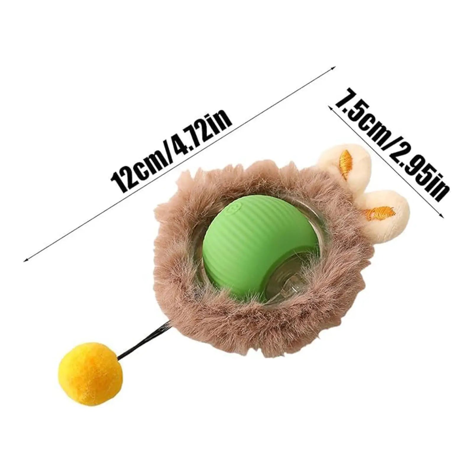 Interactive Rolling Cat Ball Silicone Motion Toy