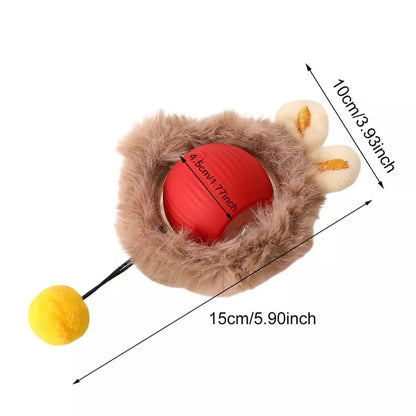 Interactive Rolling Cat Ball Silicone Motion Toy