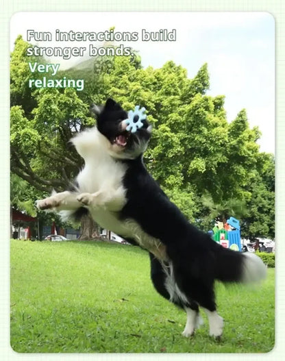 Interactive Silicone Dog Flywheel Pet Toy Discs