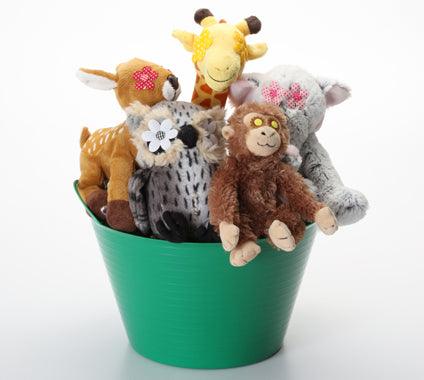 Into the Wild Dog &amp; Puppy Gift Basket: 3 Sizes / Choice of Squeak or Non-Squeak