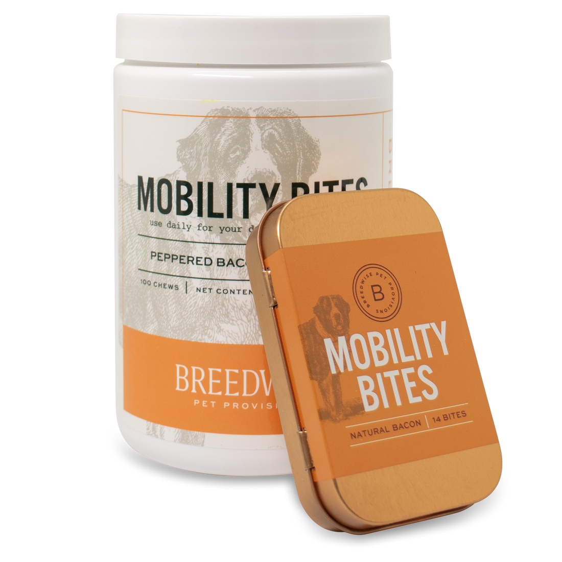 Mobility Bites 100-count jar