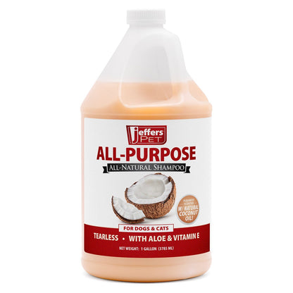 Jeffers Pet Tearless All-Purpose All-Natural Coconut Oil Shampoo for Dogs &amp; Cats