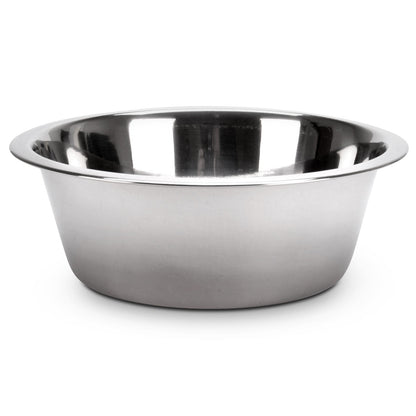 Jeffers Standard-Weight Stainless Steel Food &amp; Water Pet Bowls
