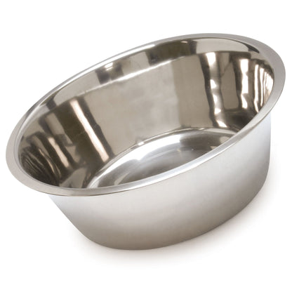 Jeffers Standard-Weight Stainless Steel Food &amp; Water Pet Bowls