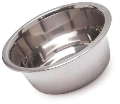 Jeffers Standard-Weight Stainless Steel Food &amp; Water Pet Bowls