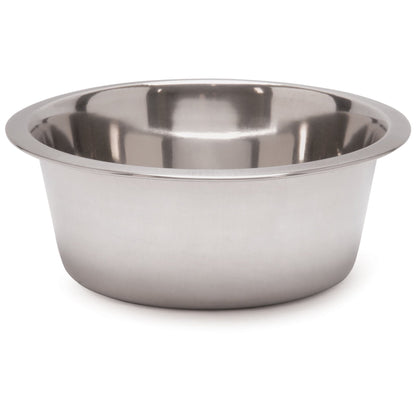 Jeffers Standard-Weight Stainless Steel Food &amp; Water Pet Bowls