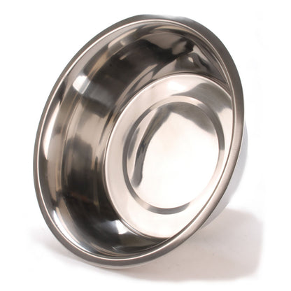 Jeffers Standard-Weight Stainless Steel Food &amp; Water Pet Bowls