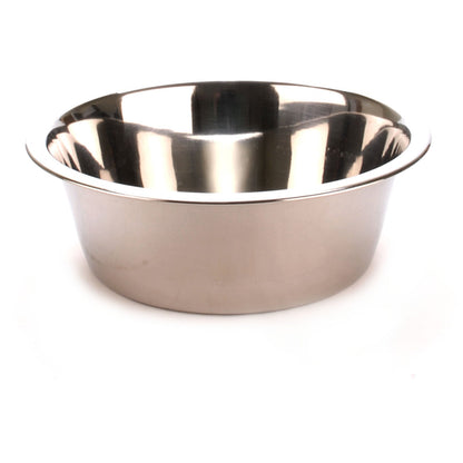 Jeffers Standard-Weight Stainless Steel Food &amp; Water Pet Bowls