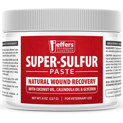 Jeffers Super-Sulfur Skin &amp; Wound Healing Paste for Pets, Horses, &amp; Livestock