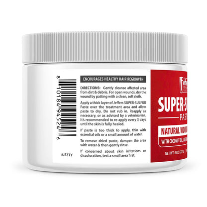 Jeffers Super-Sulfur Skin &amp; Wound Healing Paste for Pets, Horses, &amp; Livestock