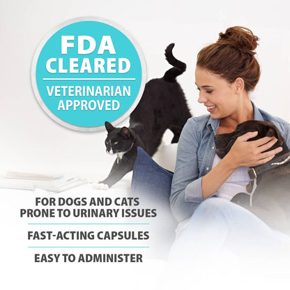 Jeffers Uracid DL-Methionine 0.2g Capsules for Dogs &amp; Cats – Supports Urinary Tract, Reduces Urine Odor, Prevents Stones