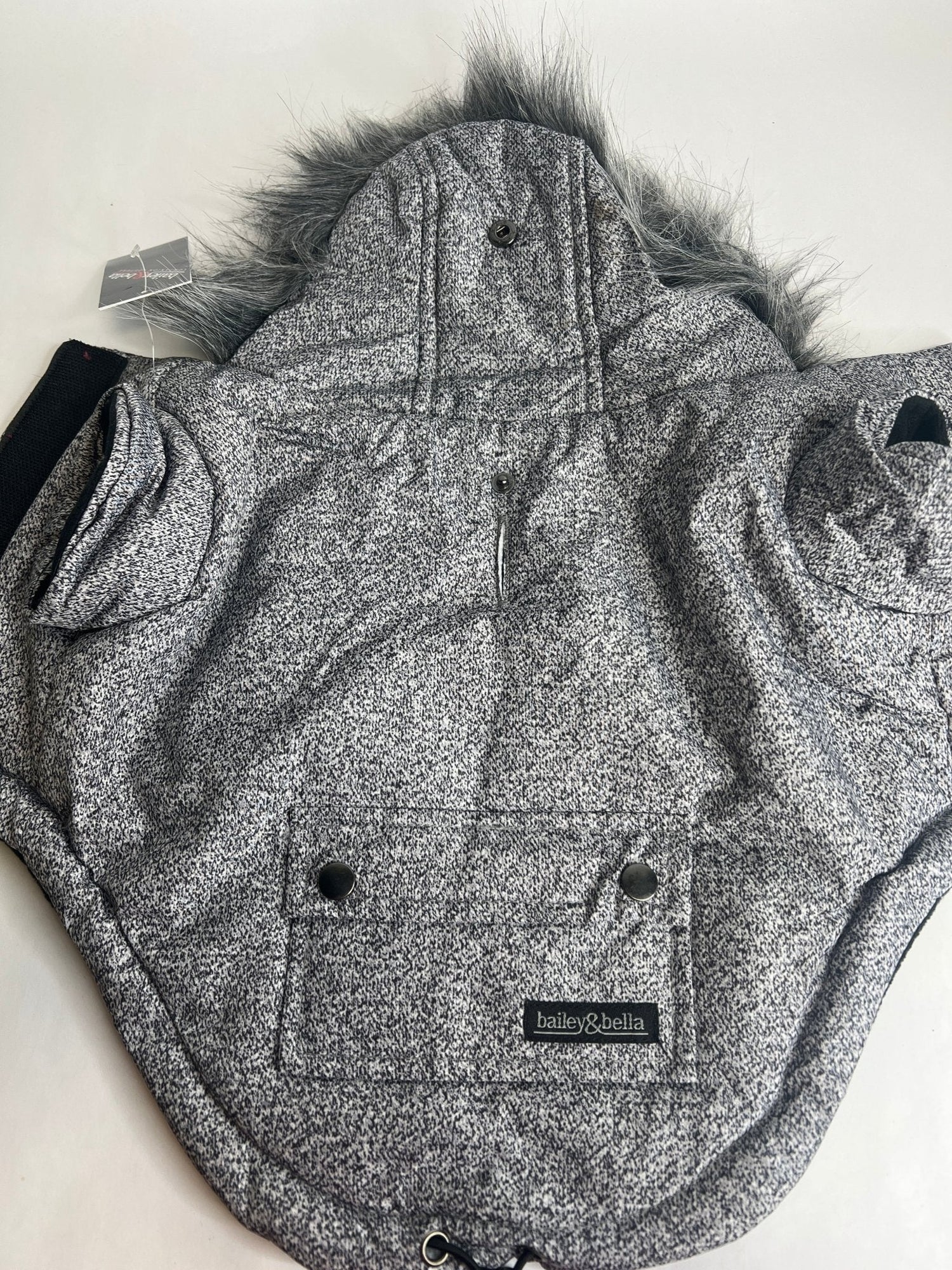 JUST $5! Bailey &amp; Bella Grey Parka with Faux Fur Trim: Small