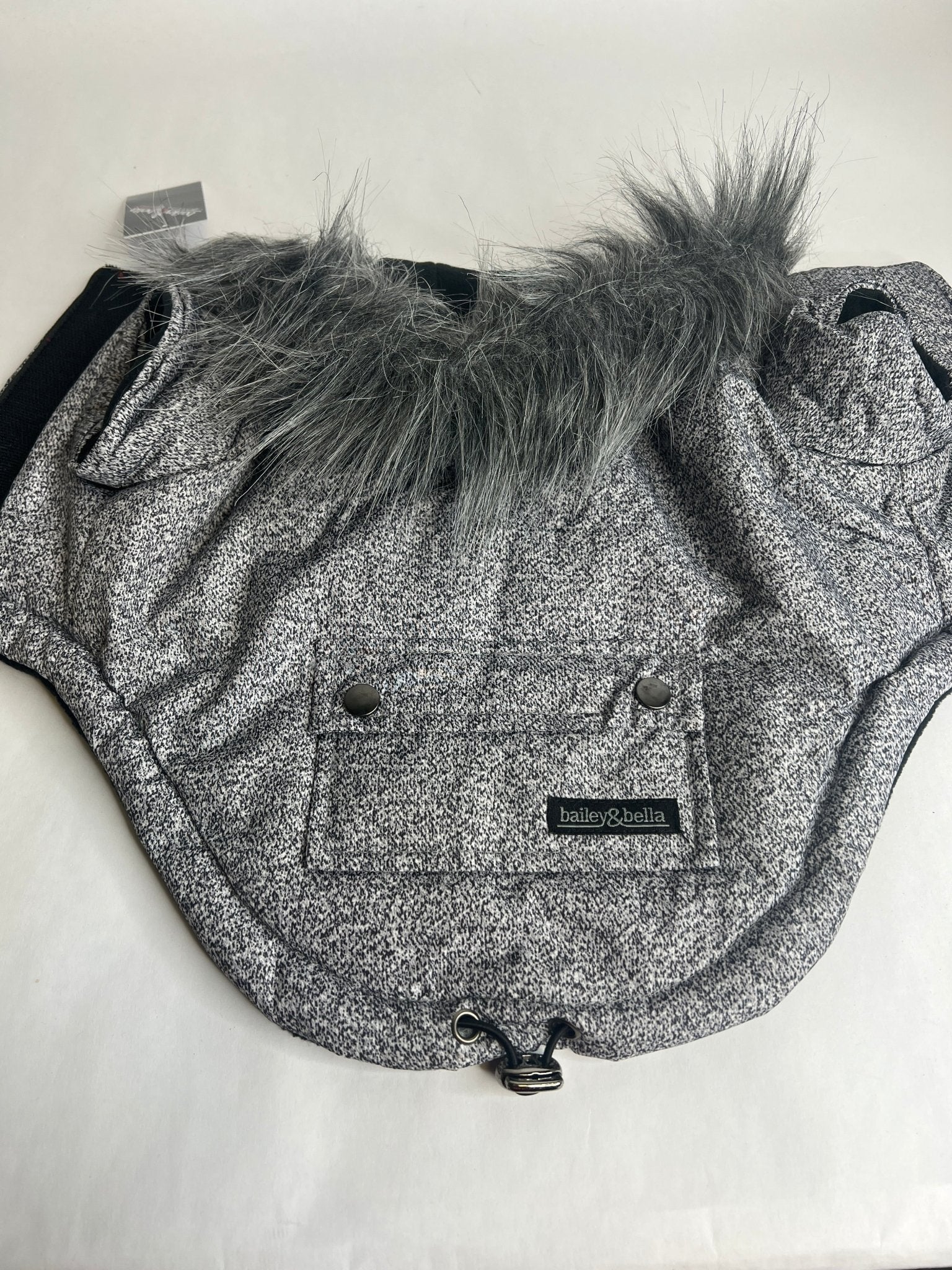 JUST $5! Bailey &amp; Bella Grey Parka with Faux Fur Trim: Small