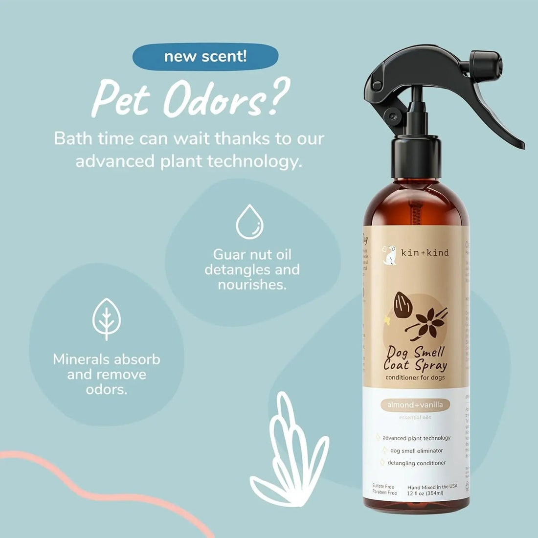 kin+kind Waterless Dog Shampoo &amp; Deodorizing Spray Bundle – Odor Control