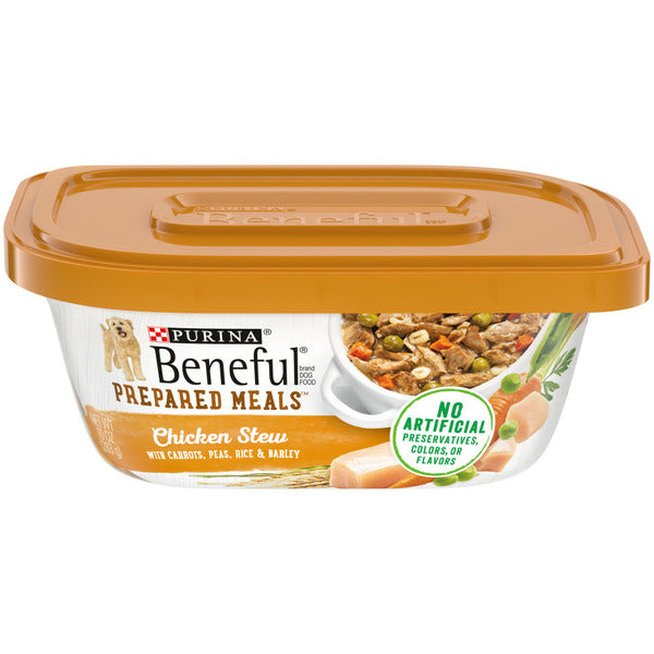 Purina Beneful High Protein Wet Dog Food With Gravy, Prepared Meals Chicken Stew