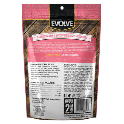 EVOLVE Grain Free Salmon &amp; Sweet Potato Jerky Bites for Dogs