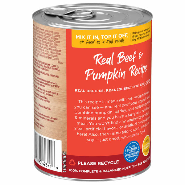 Rachael Ray Nutrish Real Beef &amp; Pumpkin Recipe Premium Paté Wet Dog Food
