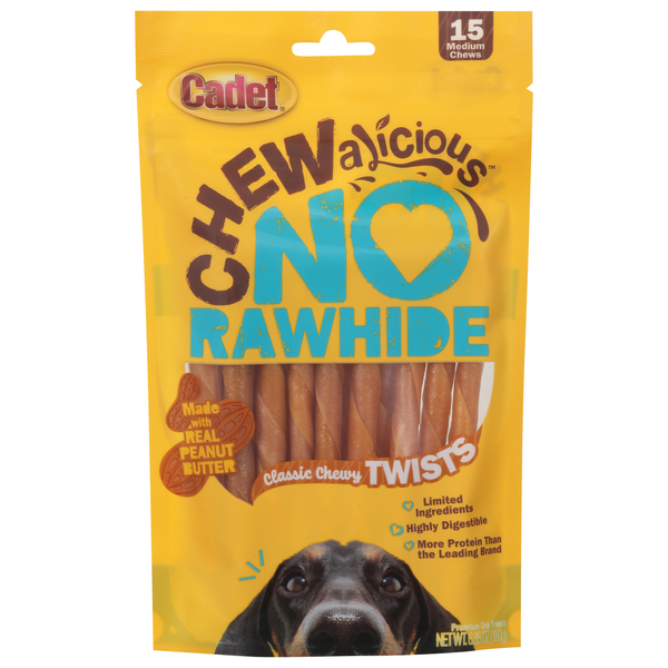 Cadet Premium No Rawhide Real Peanut Butter Dog Treats