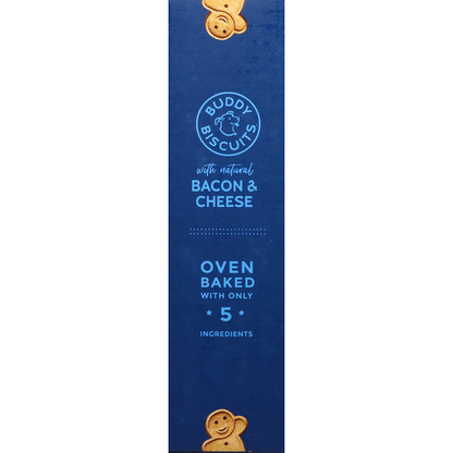 Buddy Biscuits Treats for Dogs, Crunchy, with Bacon &amp; Cheese