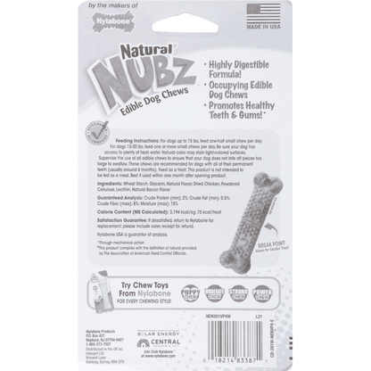 Nylabone Dog Treats, with Real Chicken, Edible