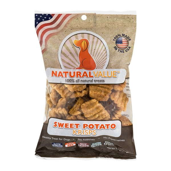 Natural Value 100% All Natural Treats For Dogs Sweet Potato Krisps