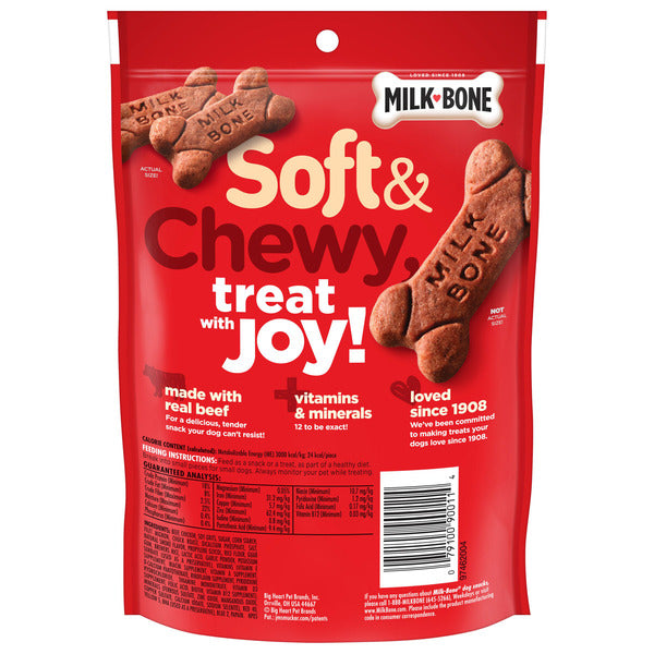 Milk-Bone Soft and Chewy Dog Treats, Beef &amp; Filet Mignon Recipe With Chuck Roast