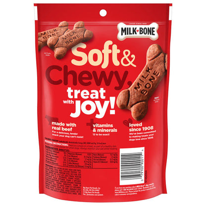 Milk-Bone Soft and Chewy Dog Treats, Beef &amp; Filet Mignon Recipe With Chuck Roast