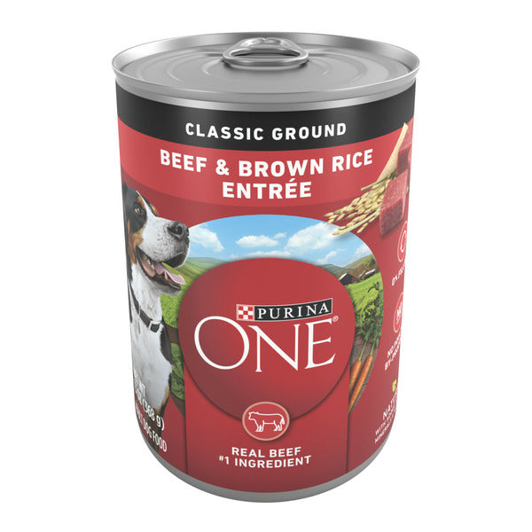 Purina ONE Classic Ground Beef and Brown Rice Entree Adult Wet Dog Food