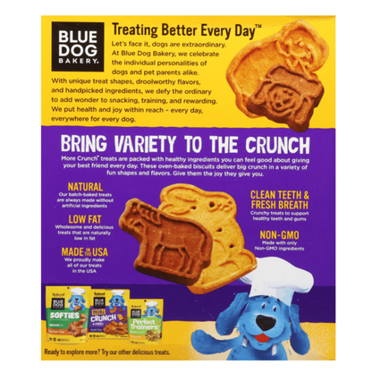 Blue Dog Bakery More Crunch, Assorted Flavors, Large Treats for Dogs