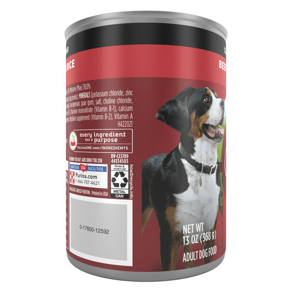 Purina ONE Classic Ground Beef and Brown Rice Entree Adult Wet Dog Food
