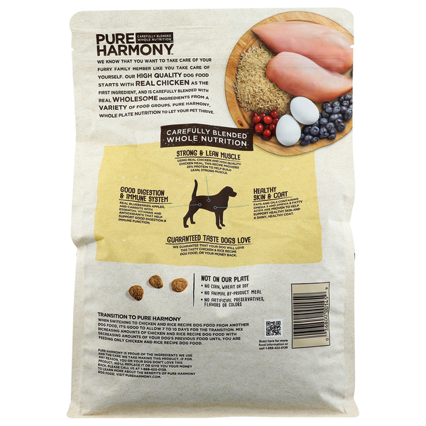 Pure Harmony Super Premium Chicken &amp; Rice Recipe Dog Food