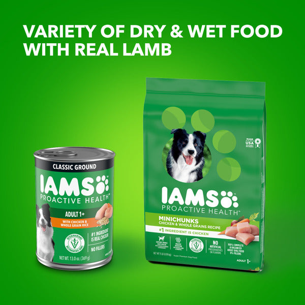 IAMS Adult Wet Dog Food Classic Ground with Chicken &amp; Whole Grain Rice