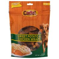 Cadet Dog Treats, Sweet Potato &amp; Chicken, Wraps, G...
️