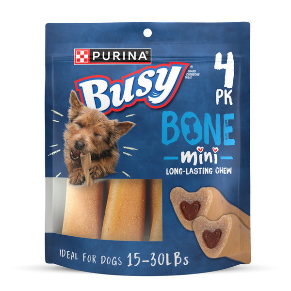 Purina Busy Bone Small Breed Adult Dog Chew Bone Treats, Mini