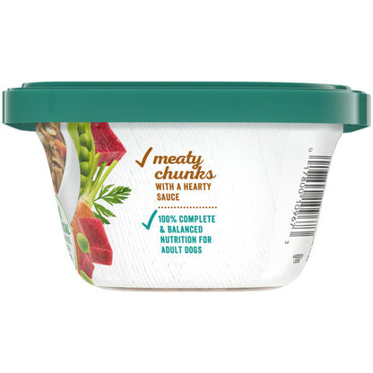 Purina Beneful High Protein Wet Dog Food With Gravy, Prepared Meals Savory Rice &amp; Lamb Stew