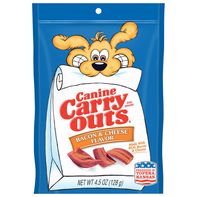 Canine Carry Outs Dog Snacks, Bacon &amp; Cheese Flavo...
️